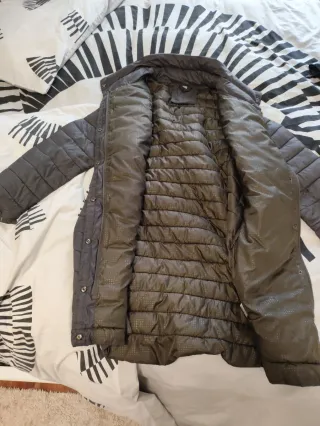 Plumífero mujer gris talla M