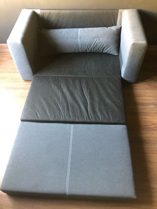 Sofá Cama Azul/Gris