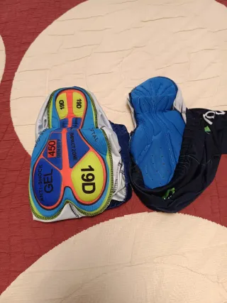 2 Culote ciclismo Movistar Team. Buen estado. M-L