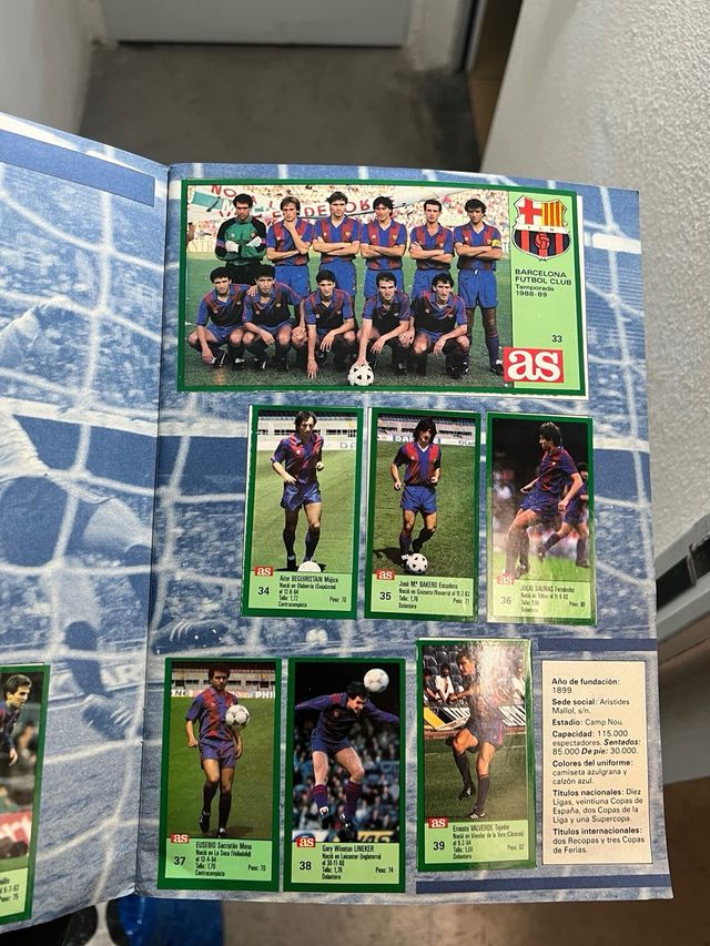 Album di figurine Los Ases de la Liga 1988-89