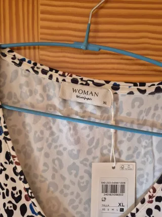 Blusa Woman Estampado Animal Print Talla XL