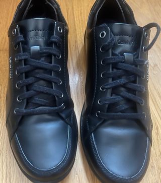 Calvin Klein Zapatillas Piel Negras Mujer