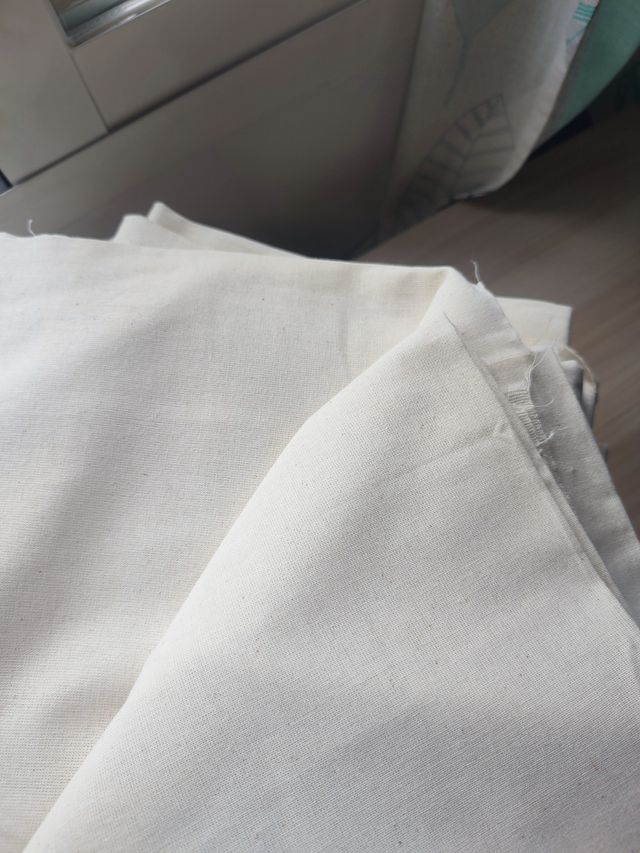 Lote ALGODÓN crudo – 56 m2 (Calicó ancho 1,5–1,7m)