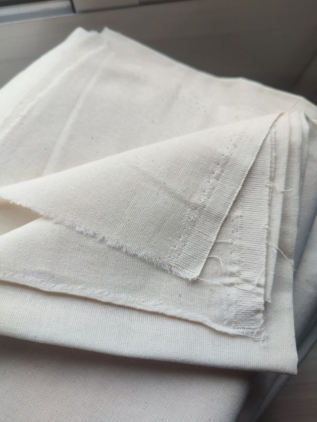 Lote ALGODÓN crudo – 56 m2 (Calicó ancho 1,5–1,7m)