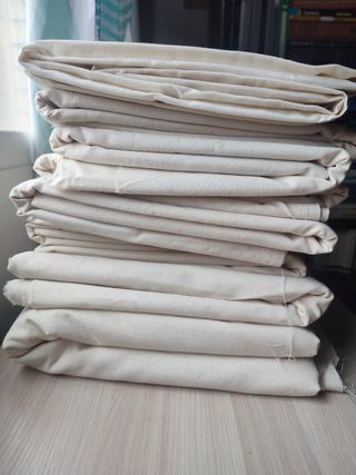 Lote ALGODÓN crudo – 56 m2 (Calicó ancho 1,5–1,7m)