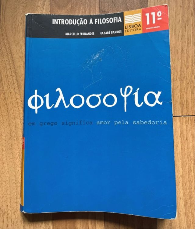 Livro Introdução à filosofia 11 ano.