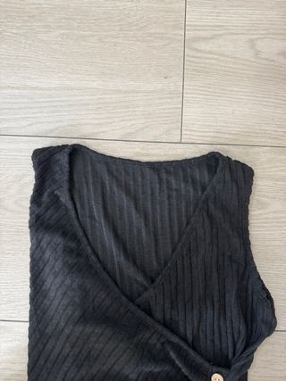 Vestito lungo nero senza maniche