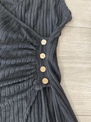 Vestito lungo nero senza maniche