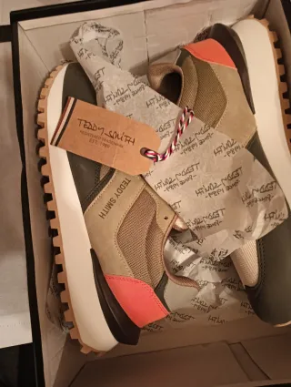 Zapatillas Teddy Smith Talla 41 Marrón/Rojo