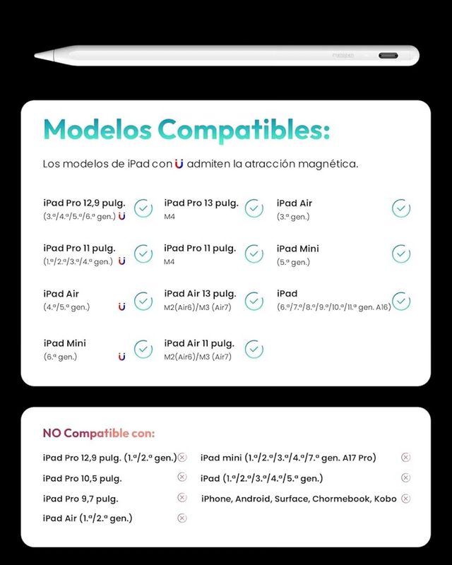 Lápiz Metapen A8 para iPad