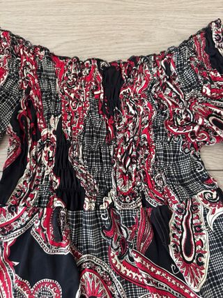 Vestito a gonna fantasia paisley