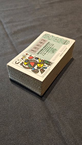 Lote 239 decimos de lotería de 1982