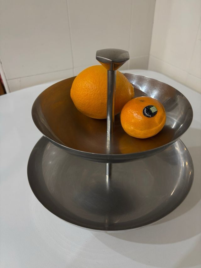 Frutero vintage acero 2 niveles