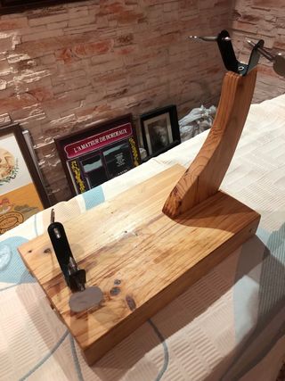 Soporte Jamonero Madera y Metal