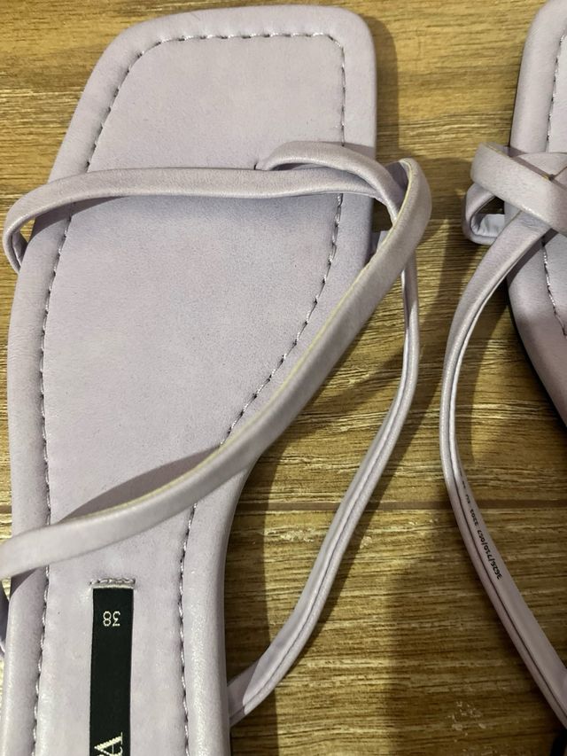 Sandalias Zara Moradas Talla 38