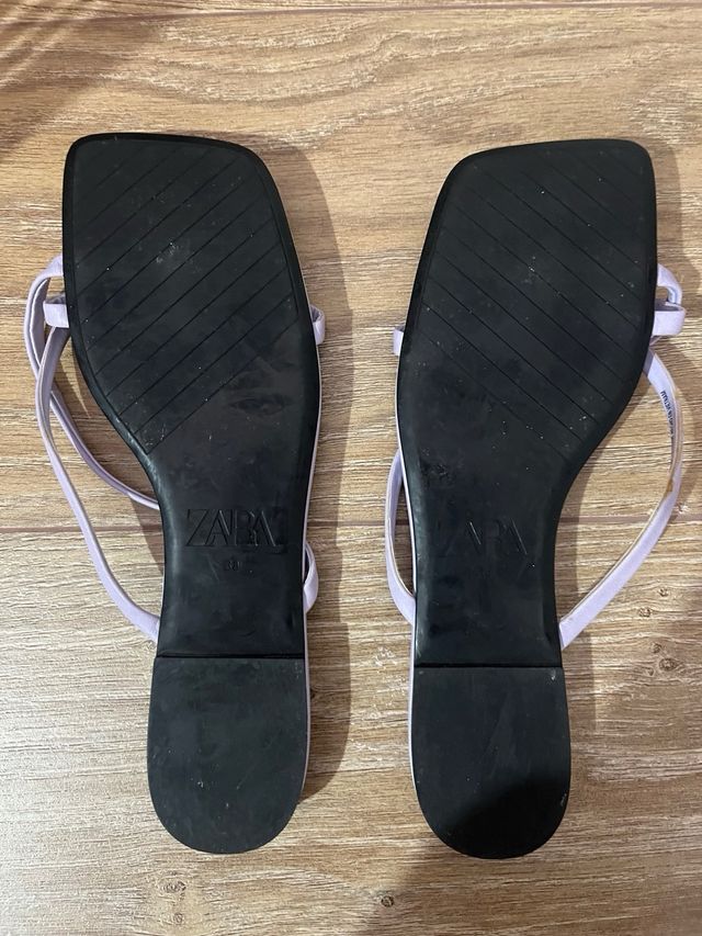 Sandalias Zara Moradas Talla 38