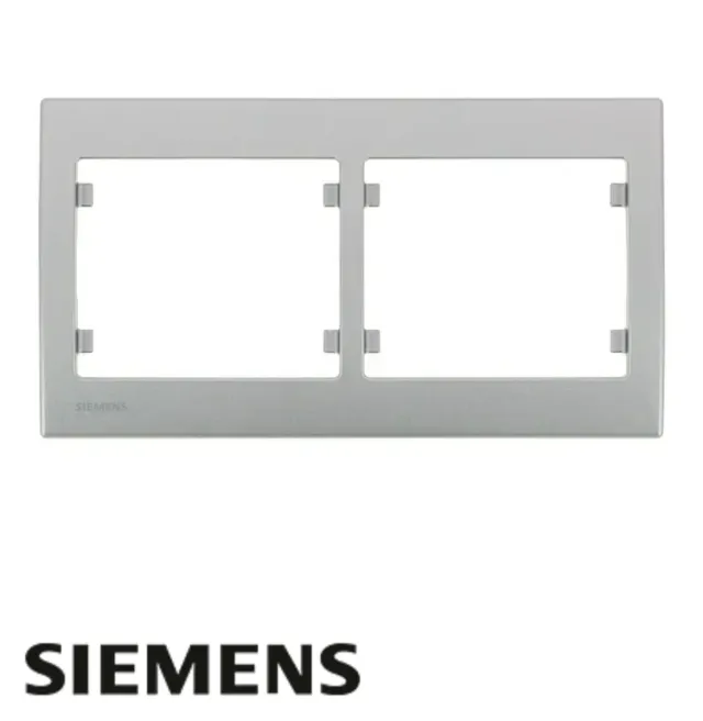 Marco Doble Siemens Delta Aluminio Metalizado