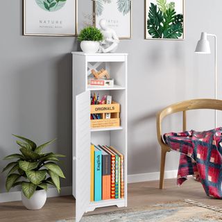 Armario baño blanco 21x19x75 cm