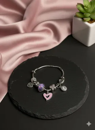 Pulsera tipo Pandora plata