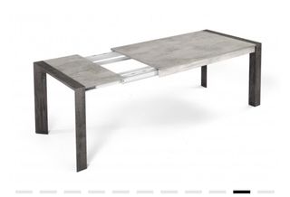 Mesa extensible beige y gris