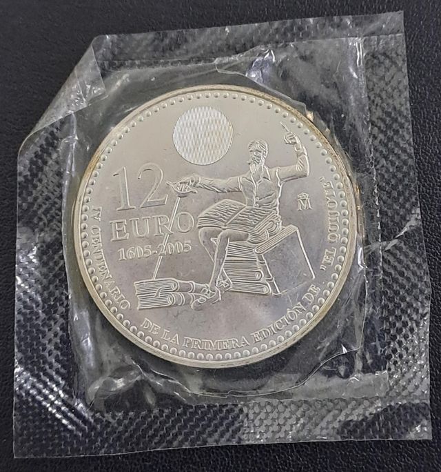 Moneda Plata Conmemorativa El Quijote 2005