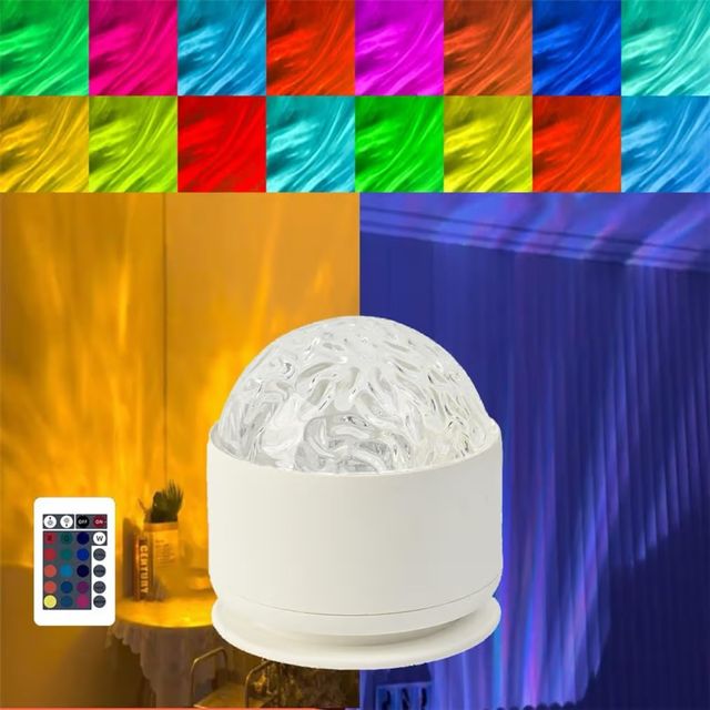 Proyector Aurora Agua Luz Nocturna