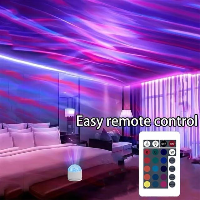 Proyector Aurora Agua Luz Nocturna