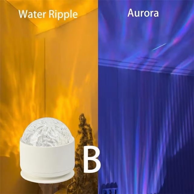 Proyector Aurora Agua Luz Nocturna