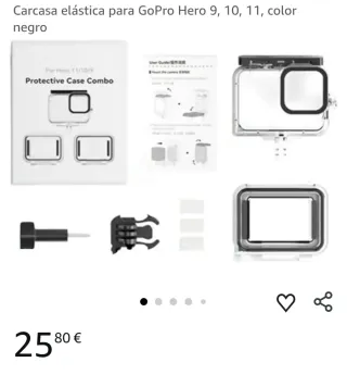 Carcasa Para GoPro Hero 9/10/11/12 transparente