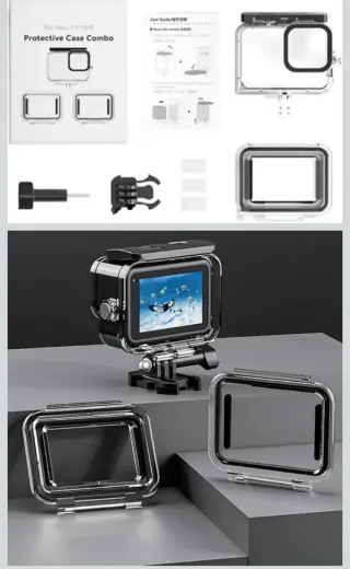 Carcasa Para GoPro Hero 9/10/11/12 transparente