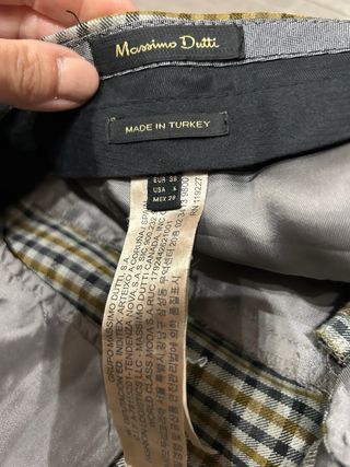 Pantalón cuadros lana fina