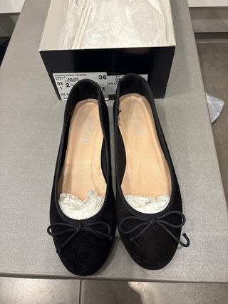 Manoletinas Calmoda Negras Talla 36