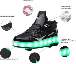 Zapatillas con ruedas y luces LED Talla 34