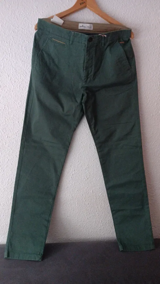 Pantalones Springfield Verdes Talla 42