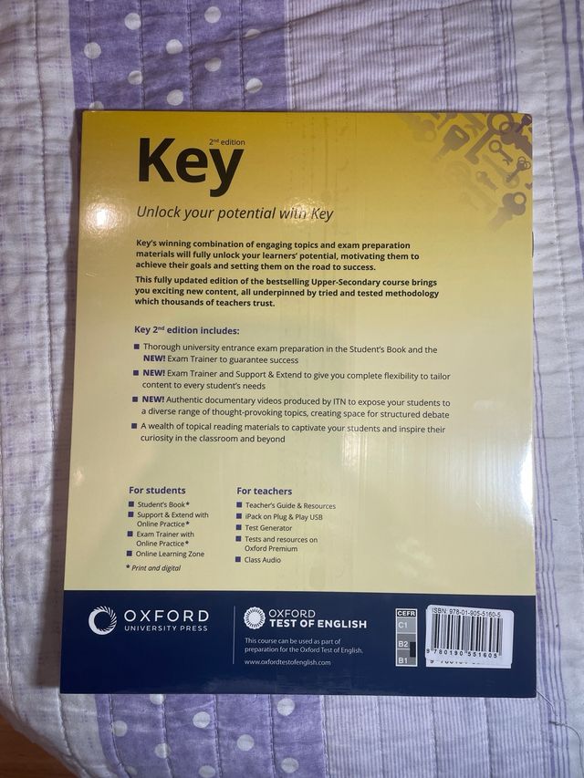 Key to Bachillerato 1. Student's Book. 2 Edition.