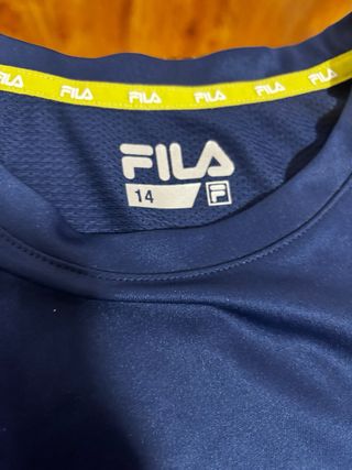 Conjunto Deportivo Fila Azul y Amarillo talla 14