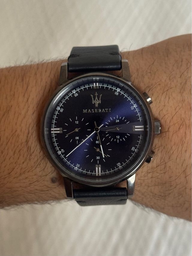 Reloj Maserati Hombre Negro y Azul