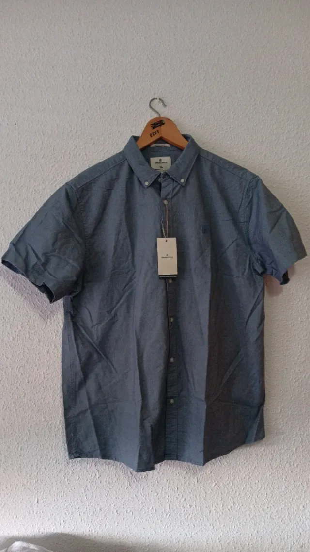 Camisa Springfield Oxford Talla XL Azul