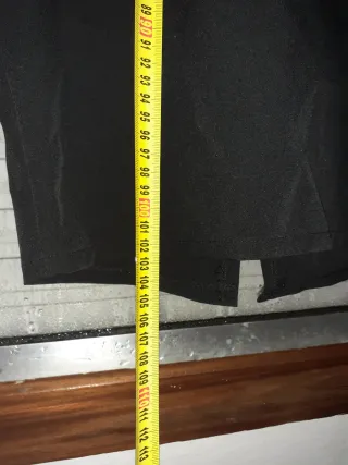 Vestido negro manga larga encaje ver medidas