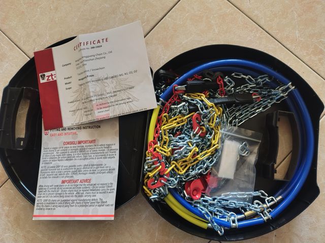 Catene Neve 9mm Misura 97 new 16" 17" 18"