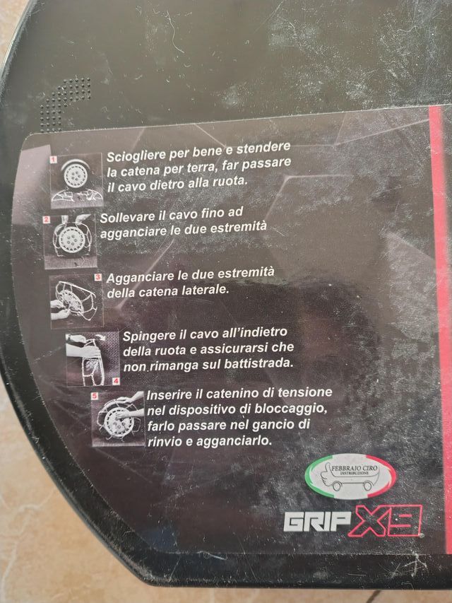 Catene Neve 9mm Misura 97 new 16" 17" 18"