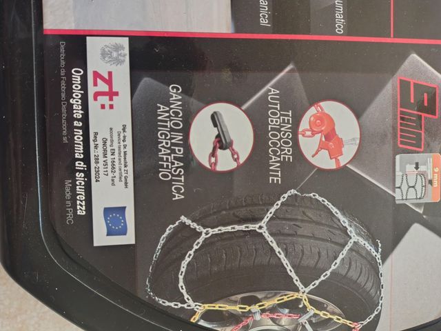 Catene Neve 9mm Misura 97 new 16" 17" 18"