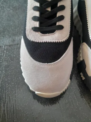 Scarpe Hermes Uomo Tg 45 Beige/Nero