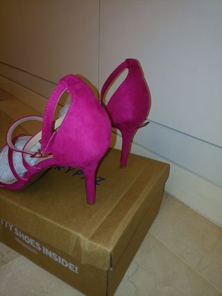 Zapatos tacón rosas nr 41