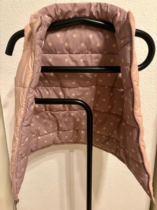 Chaleco Niña Reversible Lunares Rosa T8-9