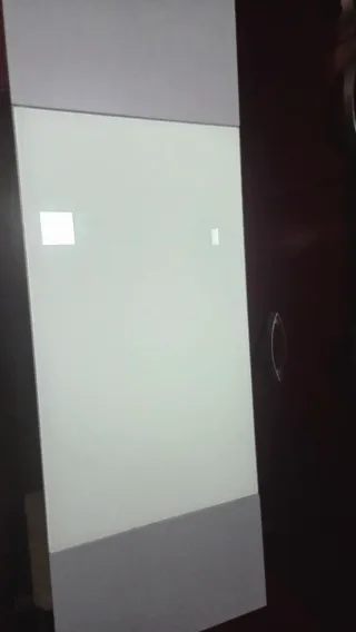 Mesa extensible cocina cristal y metal