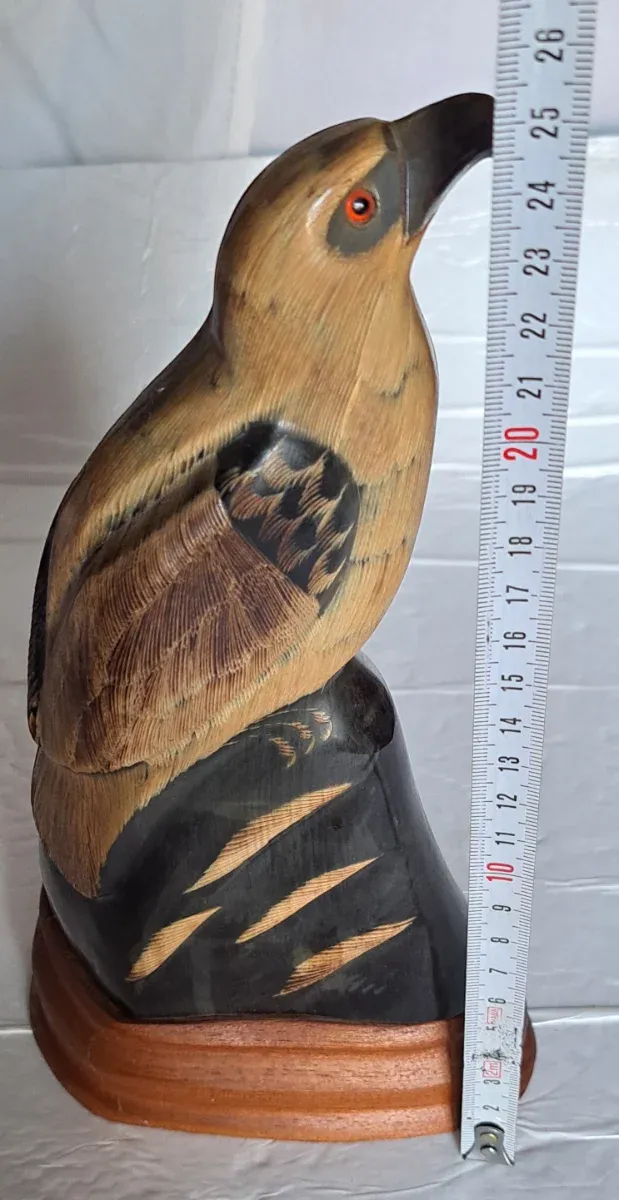 Conjunto Figuras Aves Cuerno Tallado