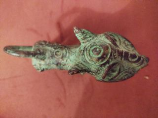Leopardo de Benín Bronce Antiguo