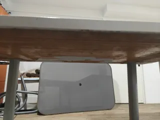 Mesa Comedor Cristal Gris 150x95cm