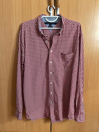 Camisa cuadros roja Tommy Hilfiger